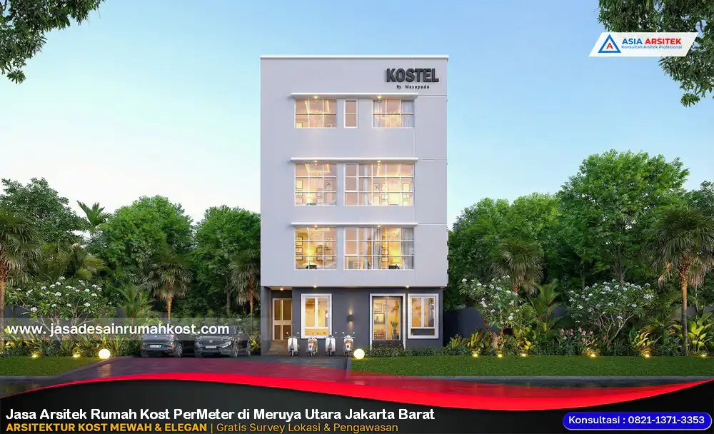 Jasa Arsitek Rumah Kost PerMeter di Meruya Utara Jakarta Barat