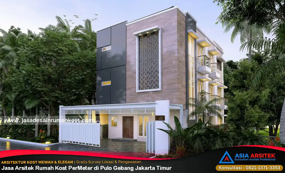 Jasa Arsitek Rumah Kost PerMeter di Pulo Gebang Jakarta Timur