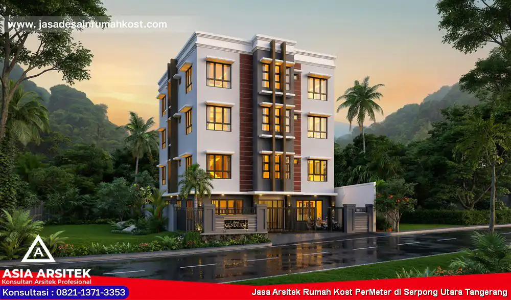 Jasa Arsitek Rumah Kost PerMeter di Serpong Utara Tangerang