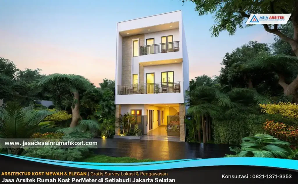 Jasa Arsitek Rumah Kost PerMeter di Setiabudi Jakarta Selatan