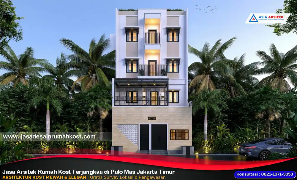 Jasa Arsitek Rumah Kost Terjangkau di Pulo Mas Jakarta Timur