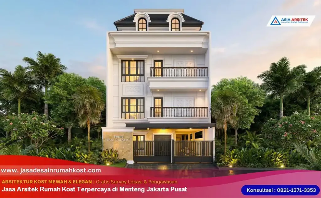 Jasa Arsitek Rumah Kost Terpercaya di Menteng Jakarta Pusat