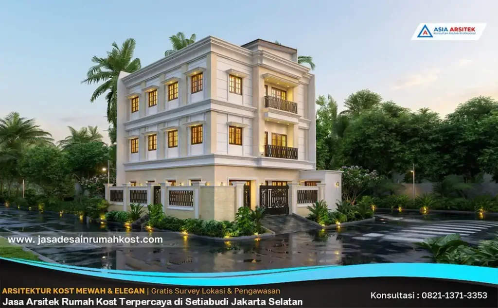 Jasa Arsitek Rumah Kost Terpercaya di Setiabudi Jakarta Selatan