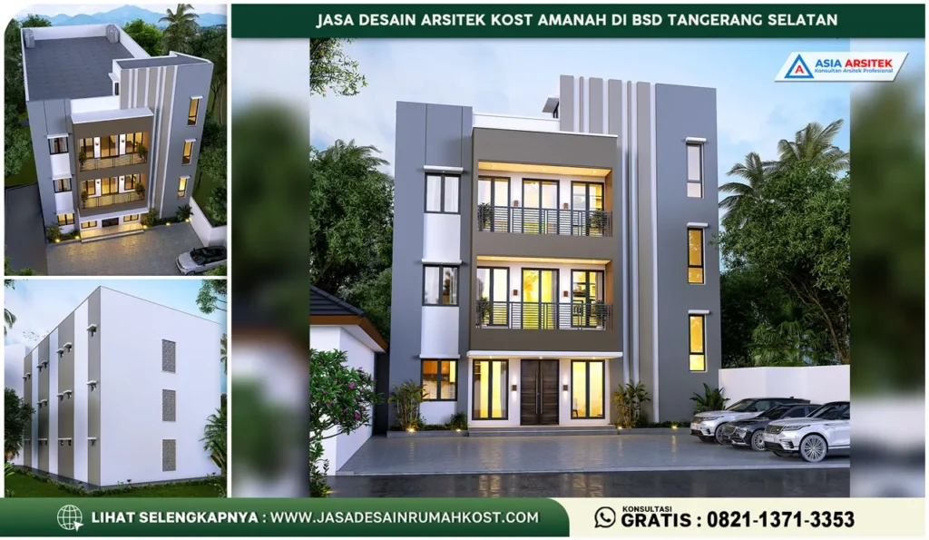 Jasa Desain Arsitek Kost Amanah di BSD Tangerang Selatan