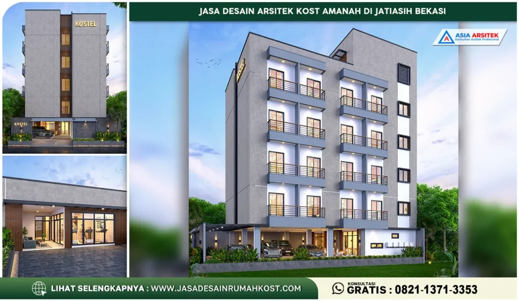Jasa Desain Arsitek Kost Amanah di Jatiasih Bekasi