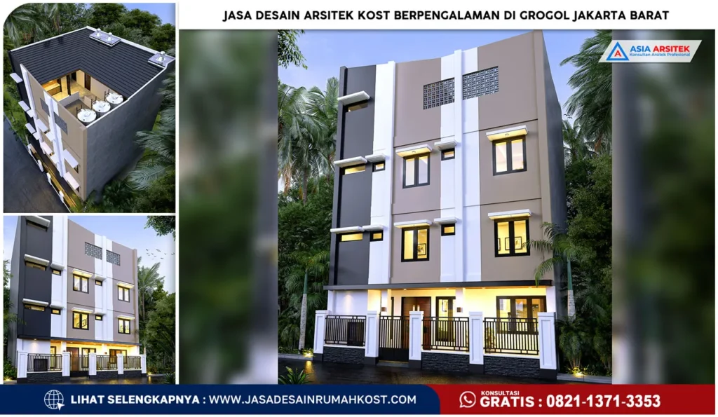 Jasa Desain Arsitek Kost Berpengalaman di Grogol Jakarta Barat