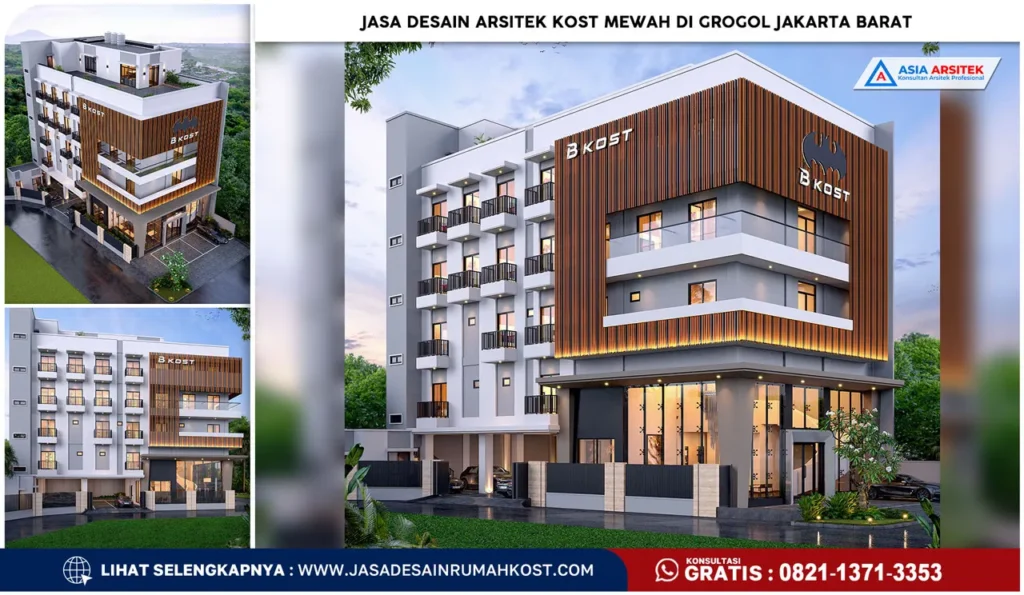 Jasa Desain Arsitek Kost Mewah di Grogol Jakarta Barat