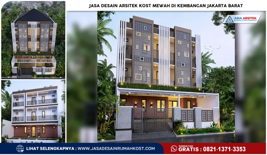 Jasa Desain Arsitek Kost Mewah di Kembangan Jakarta Barat