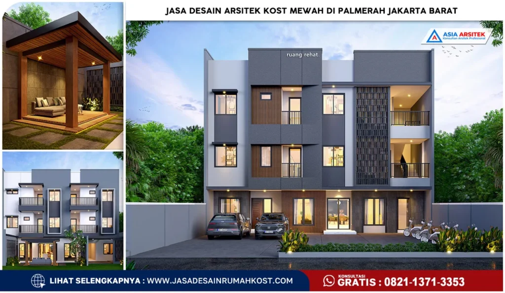 Jasa Desain Arsitek Kost Mewah di Palmerah Jakarta Barat