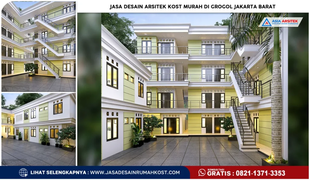 Jasa Desain Arsitek Kost Murah di Grogol Jakarta Barat