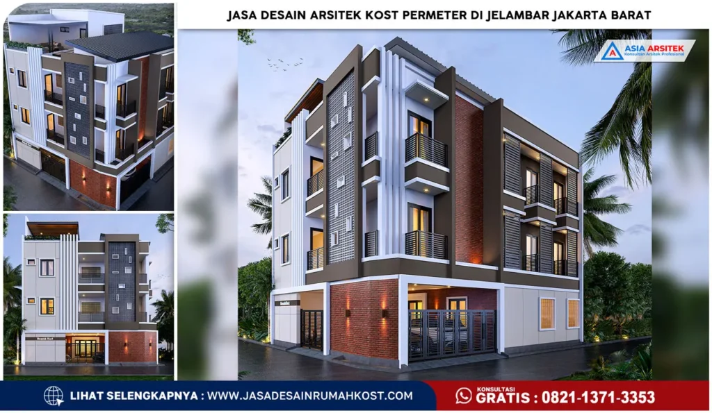Jasa Desain Arsitek Kost PerMeter di Jelambar Jakarta Barat