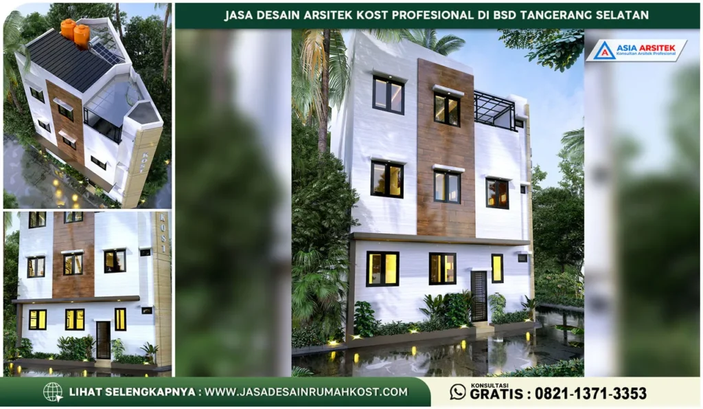 Jasa Desain Arsitek Kost Profesional di BSD Tangerang Selatan