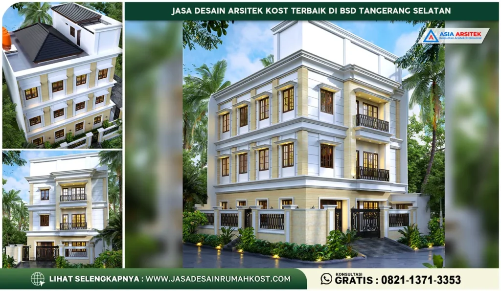 Jasa Desain Arsitek Kost Terbaik di BSD Tangerang Selatan