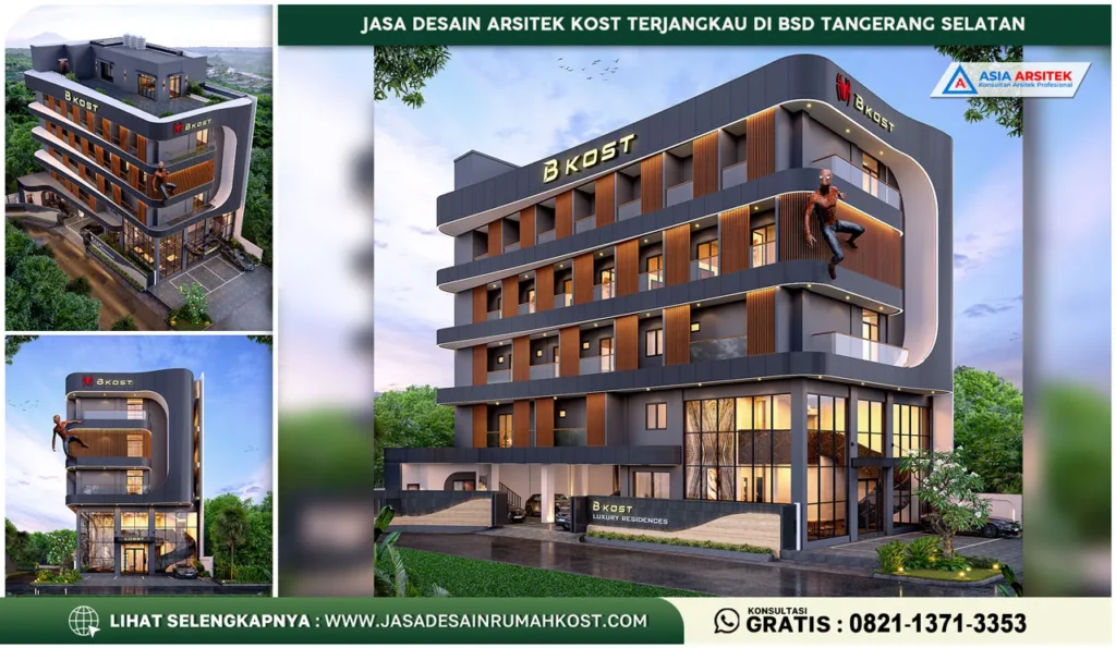 Jasa Desain Arsitek Kost Terjangkau di BSD Tangerang Selatan