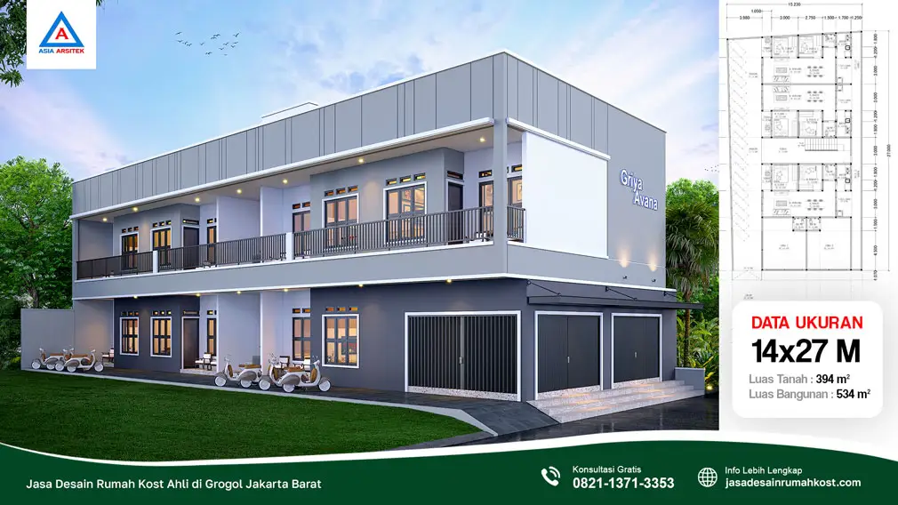 Jasa Desain Rumah Kost Ahli di Grogol Jakarta Barat, jasa desain rumah kost, contoh desain kos kosan, contoh desain kos kosan minimalis, contoh desain kos kosan sederhana, contoh desain rumah kost, contoh desain rumah kost 2 lantai, desain bangunan kost minimalis, asia arsitek jasa arsitek desain rumah villa kost hotel, arsitek rumah kost,