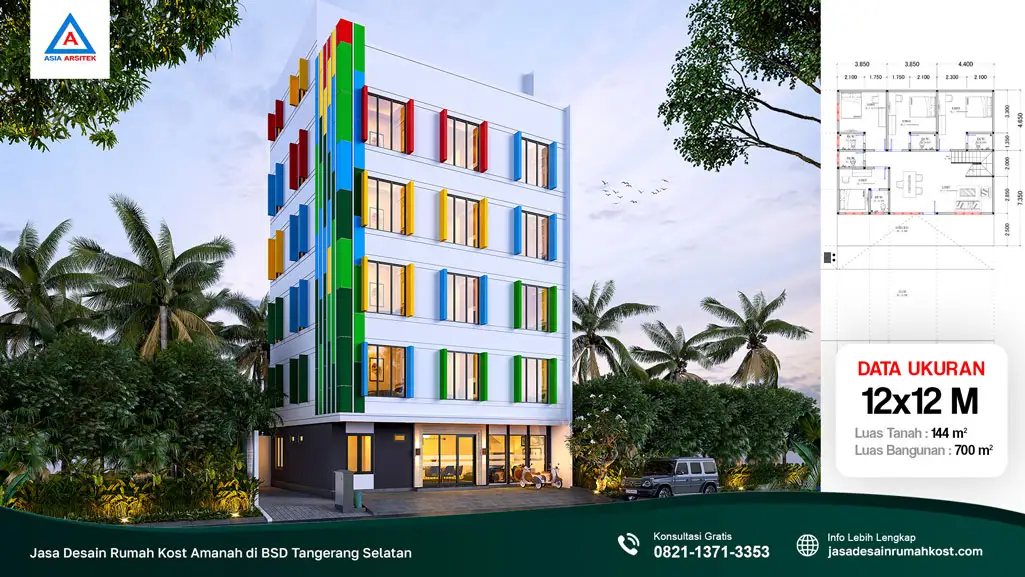 Jasa Desain Rumah Kost Amanah di BSD Tangerang Selatan, jasa desain rumah kost, contoh desain kos kosan, contoh desain kos kosan minimalis, contoh desain kos kosan sederhana, contoh desain rumah kost, contoh desain rumah kost 2 lantai, desain bangunan kost minimalis, asia arsitek jasa arsitek desain rumah villa kost hotel, arsitek rumah kost,
