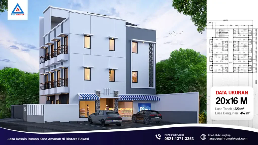 Jasa Desain Rumah Kost Amanah di Bintara Bekasi, jasa desain rumah kost, contoh desain kos kosan, contoh desain kos kosan minimalis, contoh desain kos kosan sederhana, contoh desain rumah kost, contoh desain rumah kost 2 lantai, desain bangunan kost minimalis, asia arsitek jasa arsitek desain rumah villa kost hotel, arsitek rumah kost,