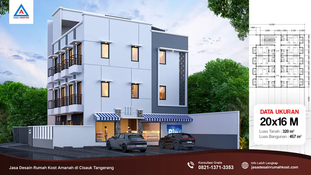 Jasa Desain Rumah Kost Amanah di Cisauk Tangerang, jasa desain rumah kost, contoh desain kos kosan, contoh desain kos kosan minimalis, contoh desain kos kosan sederhana, contoh desain rumah kost, contoh desain rumah kost 2 lantai, desain bangunan kost minimalis, asia arsitek jasa arsitek desain rumah villa kost hotel, arsitek rumah kost,