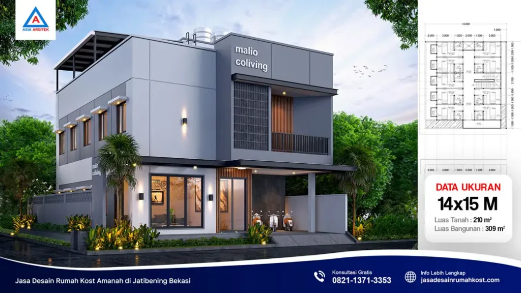 Jasa Desain Rumah Kost Amanah di Jatibening Bekasi, jasa desain rumah kost, contoh desain kos kosan, contoh desain kos kosan minimalis, contoh desain kos kosan sederhana, contoh desain rumah kost, contoh desain rumah kost 2 lantai, desain bangunan kost minimalis, asia arsitek jasa arsitek desain rumah villa kost hotel, arsitek rumah kost,