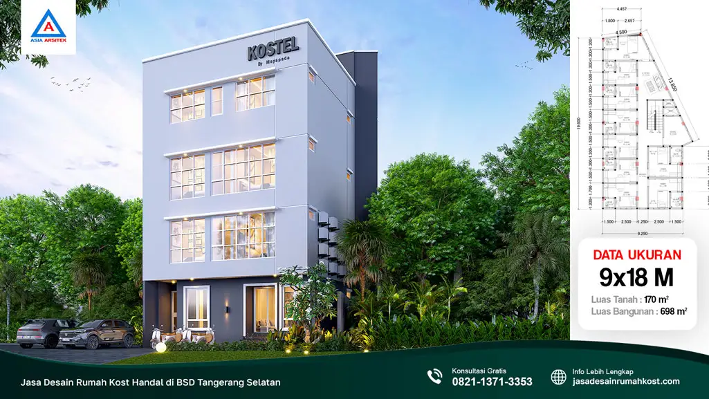 Jasa Desain Rumah Kost Handal di BSD Tangerang Selatan, jasa desain rumah kost, contoh desain kos kosan, contoh desain kos kosan minimalis, contoh desain kos kosan sederhana, contoh desain rumah kost, contoh desain rumah kost 2 lantai, desain bangunan kost minimalis, asia arsitek jasa arsitek desain rumah villa kost hotel, arsitek rumah kost,