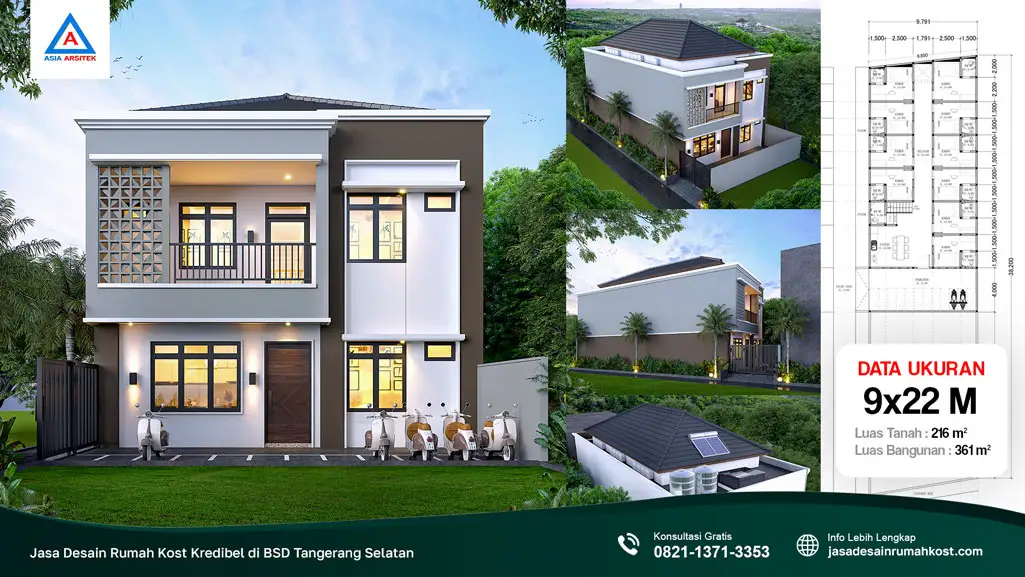 Jasa Desain Rumah Kost Kredibel di BSD Tangerang Selatan, jasa desain rumah kost, contoh desain kos kosan, contoh desain kos kosan minimalis, contoh desain kos kosan sederhana, contoh desain rumah kost, contoh desain rumah kost 2 lantai, desain bangunan kost minimalis, asia arsitek jasa arsitek desain rumah villa kost hotel, arsitek rumah kost,