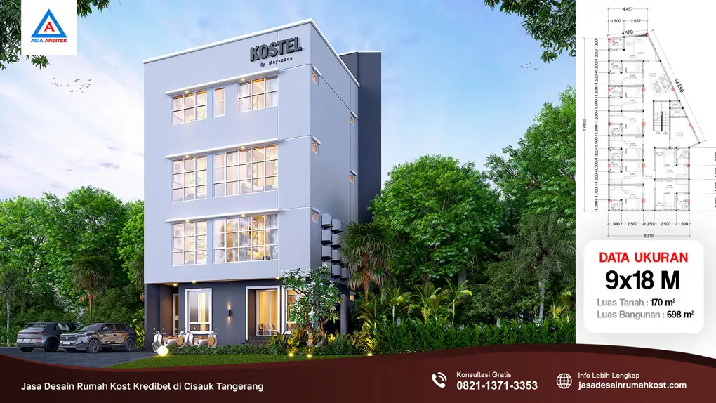 Jasa Desain Rumah Kost Kredibel di Cisauk Tangerang, jasa desain rumah kost, contoh desain kos kosan, contoh desain kos kosan minimalis, contoh desain kos kosan sederhana, contoh desain rumah kost, contoh desain rumah kost 2 lantai, desain bangunan kost minimalis, asia arsitek jasa arsitek desain rumah villa kost hotel, arsitek rumah kost,