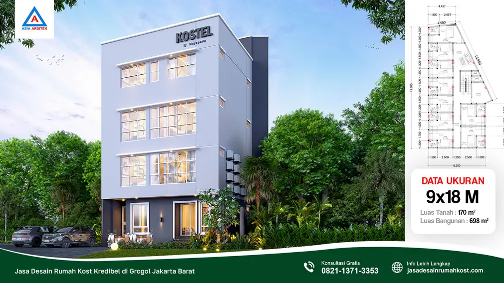 Jasa Desain Rumah Kost Kredibel di Grogol Jakarta Barat, jasa desain rumah kost, contoh desain kos kosan, contoh desain kos kosan minimalis, contoh desain kos kosan sederhana, contoh desain rumah kost, contoh desain rumah kost 2 lantai, desain bangunan kost minimalis, asia arsitek jasa arsitek desain rumah villa kost hotel, arsitek rumah kost,