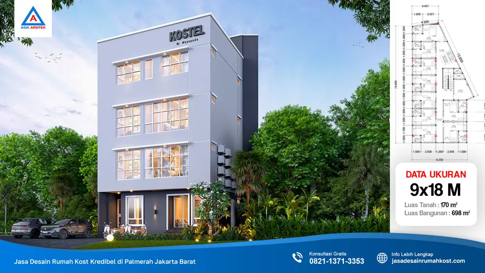 Jasa Desain Rumah Kost Kredibel di Palmerah Jakarta Barat, jasa desain rumah kost, contoh desain kos kosan, contoh desain kos kosan minimalis, contoh desain kos kosan sederhana, contoh desain rumah kost, contoh desain rumah kost 2 lantai, desain bangunan kost minimalis, asia arsitek jasa arsitek desain rumah villa kost hotel, arsitek rumah kost,
