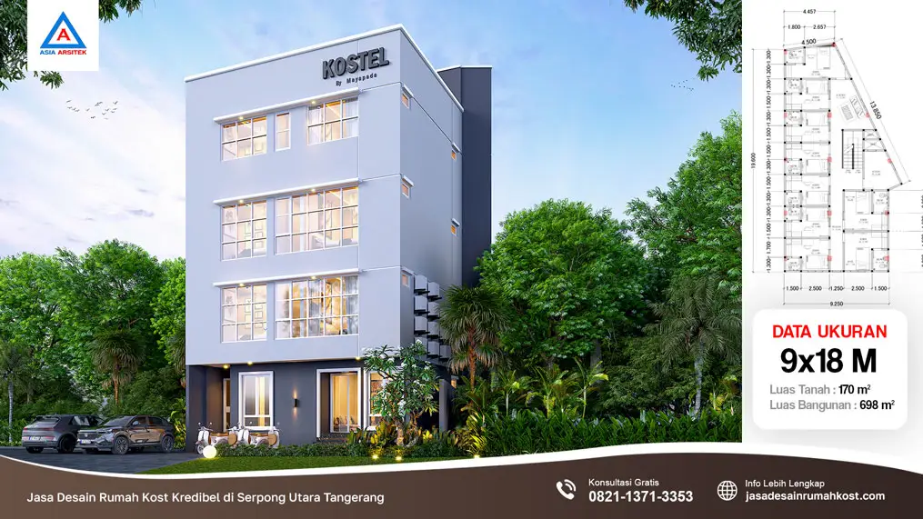 Jasa Desain Rumah Kost Kredibel di Serpong Utara Tangerang, jasa desain rumah kost, contoh desain kos kosan, contoh desain kos kosan minimalis, contoh desain kos kosan sederhana, contoh desain rumah kost, contoh desain rumah kost 2 lantai, desain bangunan kost minimalis, asia arsitek jasa arsitek desain rumah villa kost hotel, arsitek rumah kost,