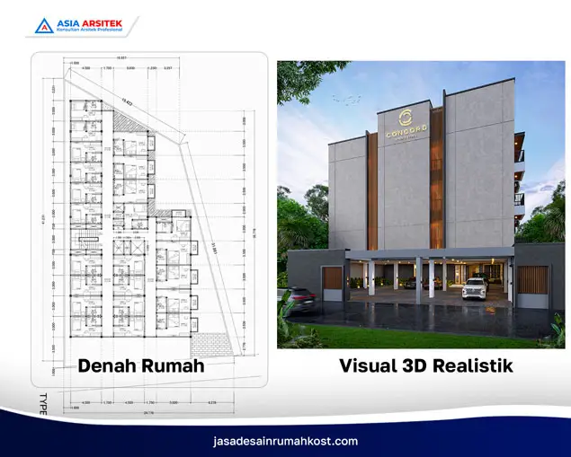 Jasa Desain Rumah Kost Mewah di Jatiasih Bekasi, jasa desain rumah kost, contoh desain kos kosan, contoh desain kos kosan minimalis, contoh desain kos kosan sederhana, contoh desain rumah kost, contoh desain rumah kost 2 lantai, desain bangunan kost minimalis, asia arsitek jasa arsitek desain rumah villa kost hotel, arsitek rumah kost,
