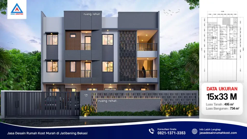 Jasa Desain Rumah Kost Murah di Jatibening Bekasi, jasa desain rumah kost, contoh desain kos kosan, contoh desain kos kosan minimalis, contoh desain kos kosan sederhana, contoh desain rumah kost, contoh desain rumah kost 2 lantai, desain bangunan kost minimalis, asia arsitek jasa arsitek desain rumah villa kost hotel, arsitek rumah kost,