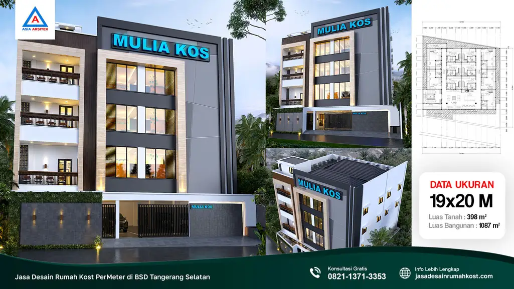 Jasa Desain Rumah Kost PerMeter di BSD Tangerang Selatan, jasa desain rumah kost, contoh desain kos kosan, contoh desain kos kosan minimalis, contoh desain kos kosan sederhana, contoh desain rumah kost, contoh desain rumah kost 2 lantai, desain bangunan kost minimalis, asia arsitek jasa arsitek desain rumah villa kost hotel, arsitek rumah kost,