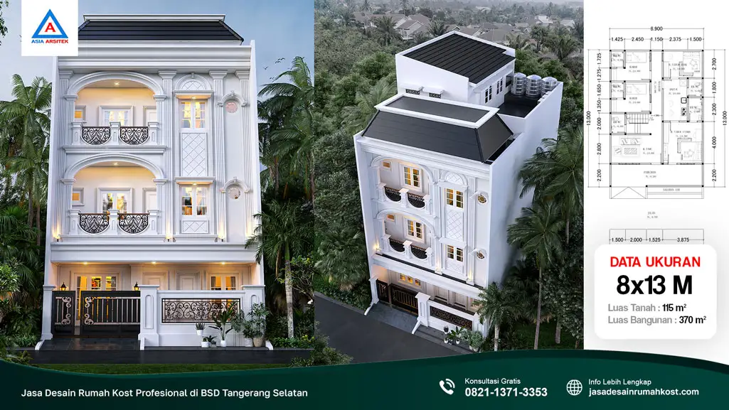 Jasa Desain Rumah Kost Profesional di BSD Tangerang Selatan, jasa desain rumah kost, contoh desain kos kosan, contoh desain kos kosan minimalis, contoh desain kos kosan sederhana, contoh desain rumah kost, contoh desain rumah kost 2 lantai, desain bangunan kost minimalis, asia arsitek jasa arsitek desain rumah villa kost hotel, arsitek rumah kost,