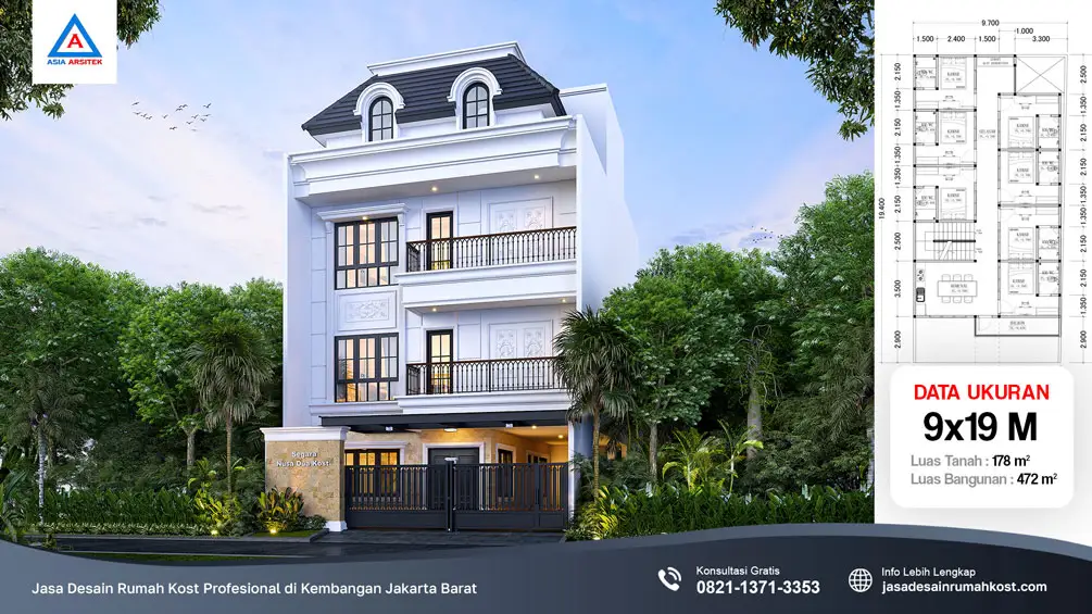 Jasa Desain Rumah Kost Profesional di Kembangan Jakarta Barat, jasa desain rumah kost, contoh desain kos kosan, contoh desain kos kosan minimalis, contoh desain kos kosan sederhana, contoh desain rumah kost, contoh desain rumah kost 2 lantai, desain bangunan kost minimalis, asia arsitek jasa arsitek desain rumah villa kost hotel, arsitek rumah kost,
