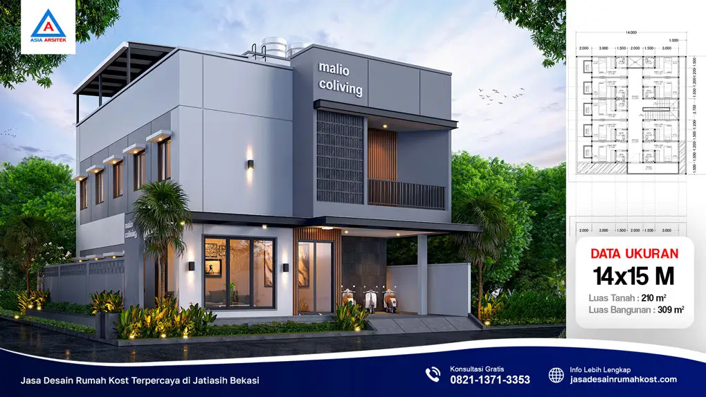 Jasa Desain Rumah Kost Terpercaya di Jatiasih Bekasi, jasa desain rumah kost, contoh desain kos kosan, contoh desain kos kosan minimalis, contoh desain kos kosan sederhana, contoh desain rumah kost, contoh desain rumah kost 2 lantai, desain bangunan kost minimalis, asia arsitek jasa arsitek desain rumah villa kost hotel, arsitek rumah kost,