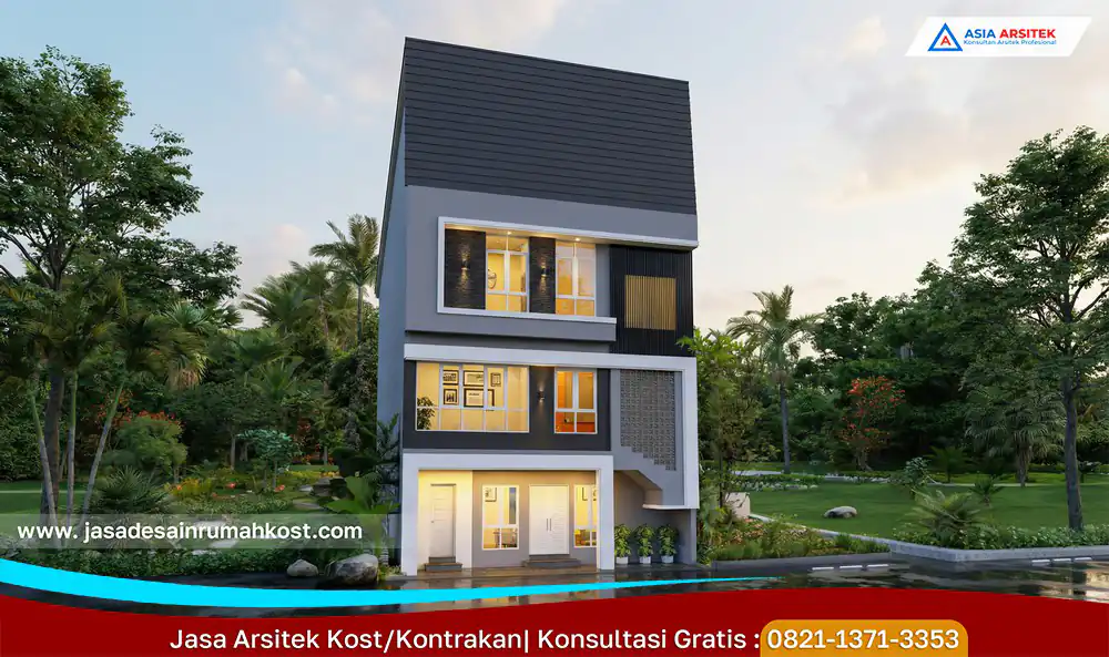 Jasa Arsitek Rumah Kost PerMeter di Pondok Indah Jakarta Selatan