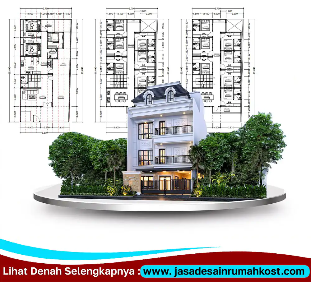 Jasa Arsitek Rumah Kost Amanah di Cempaka Putih Jakarta Pusat