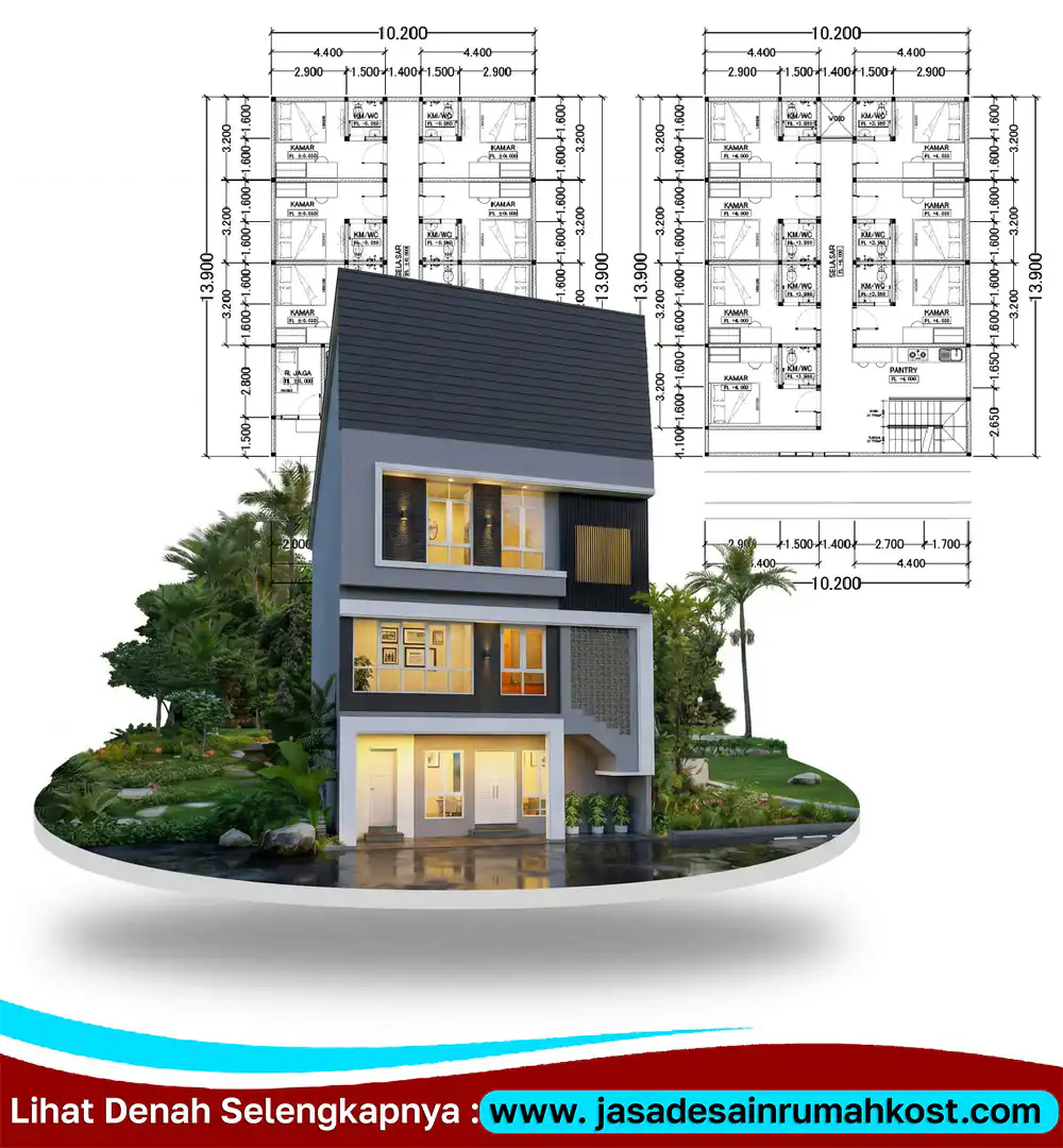 Jasa Arsitek Rumah Kost PerMeter di Pondok Indah Jakarta Selatan