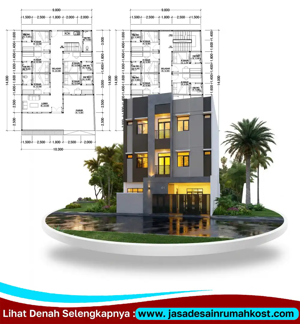 Jasa Arsitek Rumah Kost Profesional di Cempaka Putih Jakarta Pusat