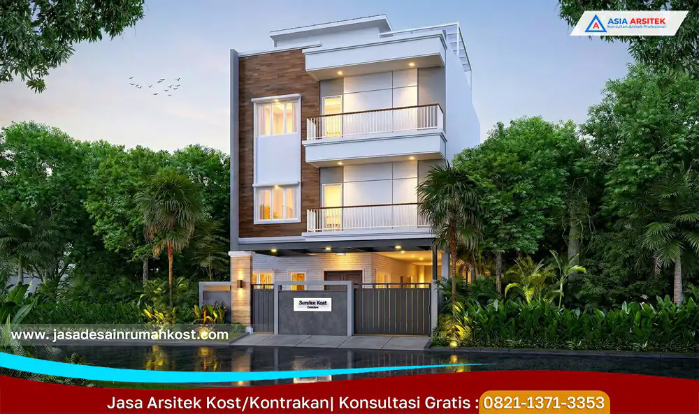 Jasa Arsitek Rumah Kost Amanah di Gambir Jakarta Pusat