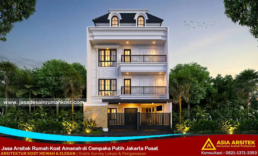 Jasa Arsitek Rumah Kost Amanah di Cempaka Putih Jakarta Pusat