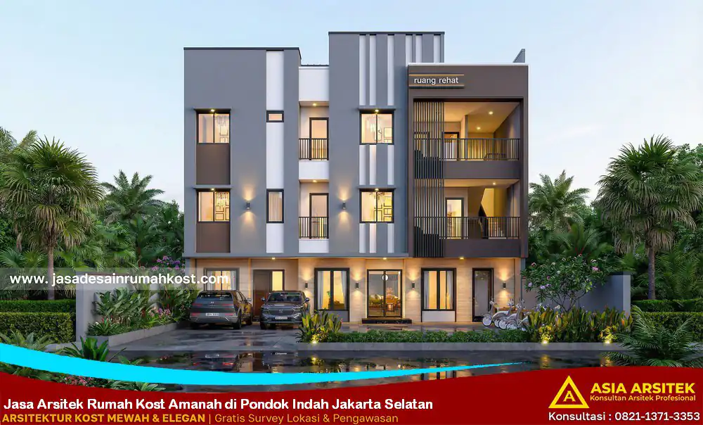 Jasa Arsitek Rumah Kost Amanah di Pondok Indah Jakarta Selatan