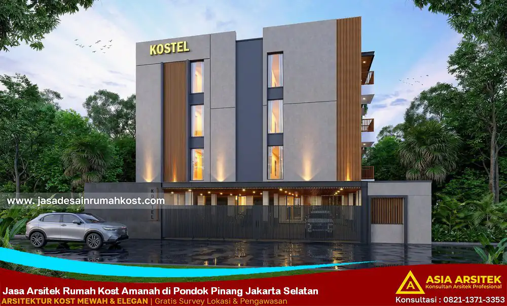 Jasa Arsitek Rumah Kost Amanah di Pondok Pinang Jakarta Selatan