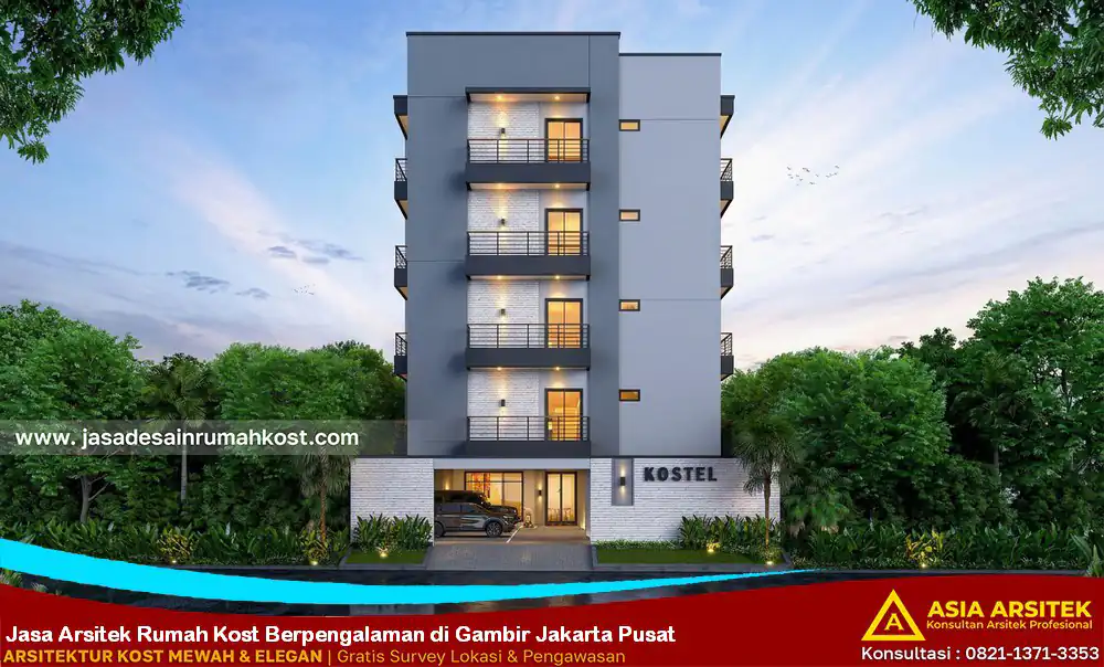 Jasa Arsitek Rumah Kost Berpengalaman di Gambir Jakarta Pusat