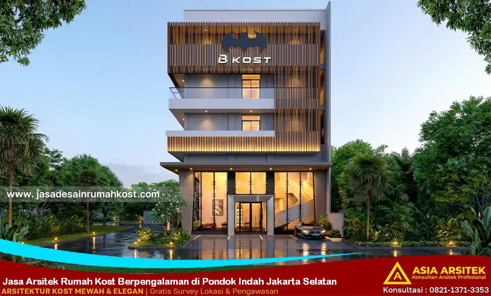 Jasa Arsitek Rumah Kost Berpengalaman di Pondok Indah Jakarta Selatan