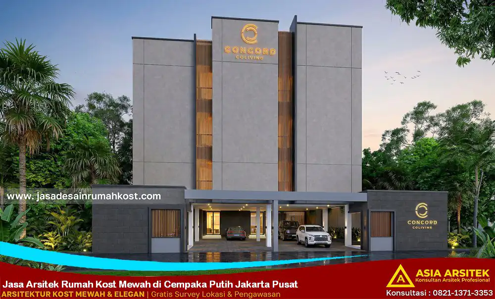 Jasa Arsitek Rumah Kost Mewah di Cempaka Putih Jakarta Pusat