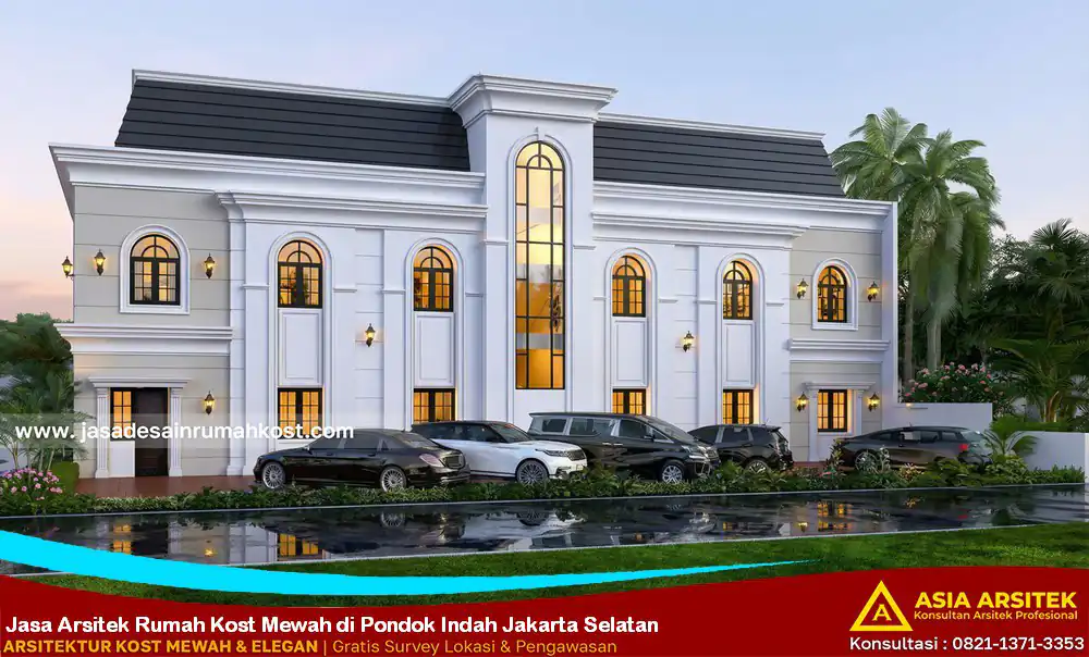 Jasa Arsitek Rumah Kost Mewah di Pondok Indah Jakarta Selatan