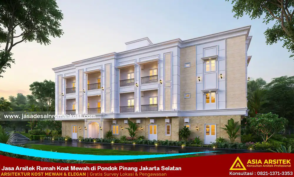 Jasa Arsitek Rumah Kost Mewah di Pondok Pinang Jakarta Selatan