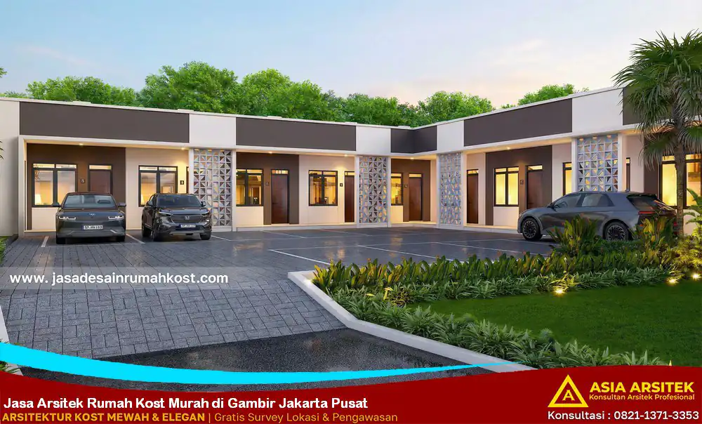 Jasa Arsitek Rumah Kost Murah di Gambir Jakarta Pusat