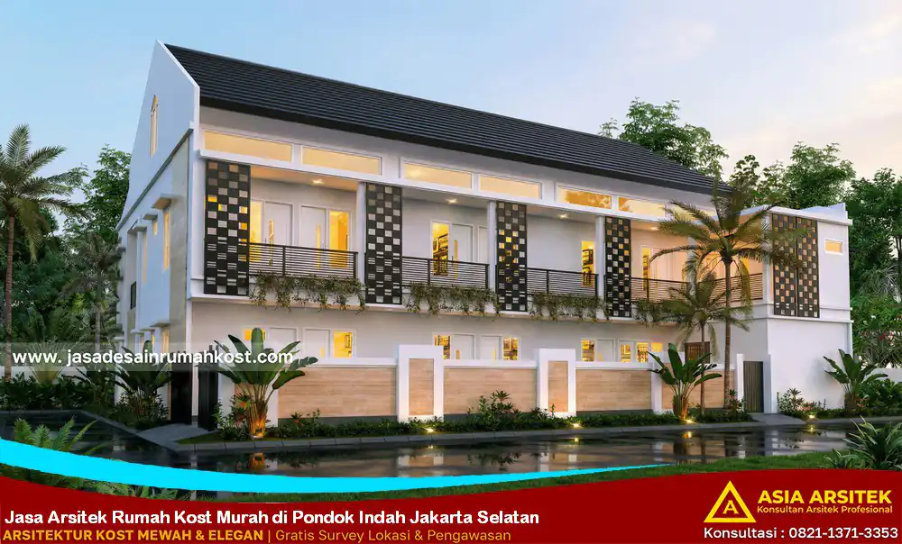 Jasa Arsitek Rumah Kost Murah di Pondok Indah Jakarta Selatan